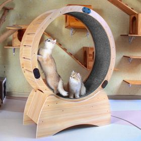 Cat Exercise Wheel â€“ Running, Spinning, and Scratching Fun, Cat Treadmill with Carpeted Runway, Kitty Cat Sport Toy