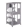 VEVOR Cat House Outdoor, 3-Tier Large Catio, Cat Enclosure with 360Â° Rotating Casters, 2 Platforms, A Resting Box and Large Front Door