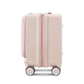 18" Carry On Luggage with Front Open Door &Laptop Interlayer, Hard Shell Suitcase Built-In TSA Luggage Lock